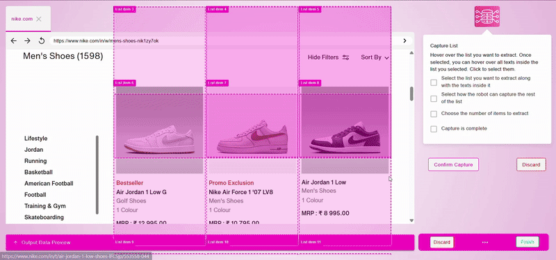 Maxun Nike Example