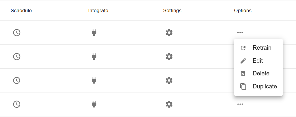 Maxun Robot Options