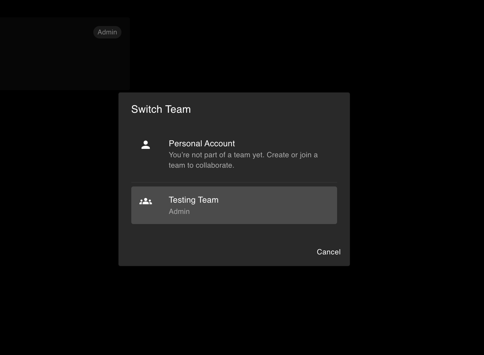 Switch Context Placeholder