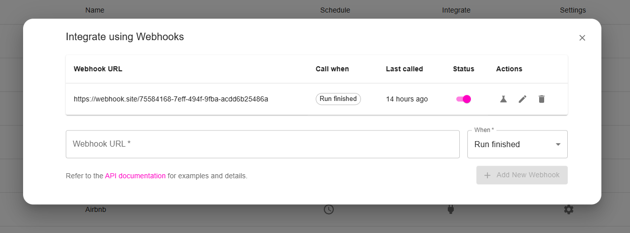 Maxun Webhook Configuration